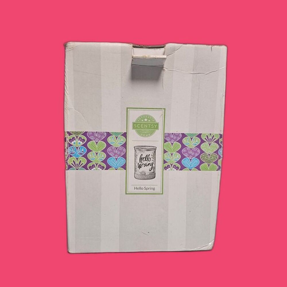 Scentsy Hello Spring Warmer Floral Plug In Wax Warmer EUC Display Only